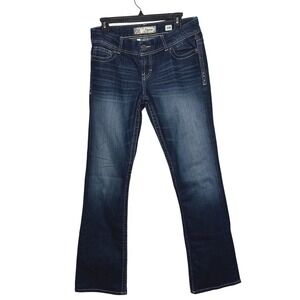 BKE Denim Payton Bootcut Jeans Women's 28x31.5 Blue Embellished Pockets